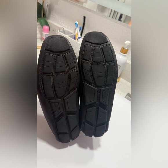 Salvatore Ferragamo Black Leather Gancini Bit Driver Loafers - Size 11 EEE Wide - Picture 5 of 16